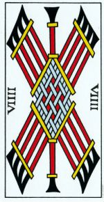 Relación entre bastos y diamantes en el tarot de Marsella
