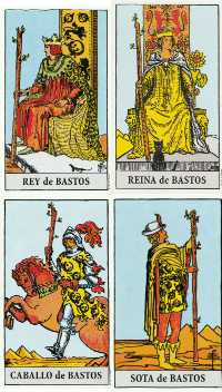 El palo de los bastos del tarot