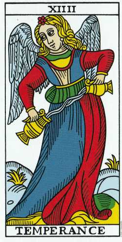 Tempérance del tarot de Marseille