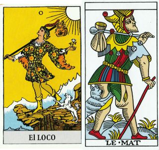 Arcano 22 en el tarot de Rider-Waite y Marsella.
