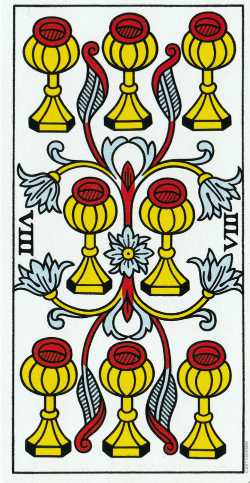8 de copas del tarot de Marsella