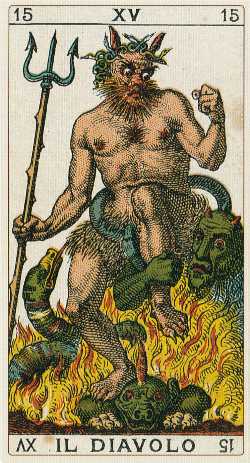 Il Diavolo del Antiguo Tarot Italiano