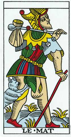 El Loco del tarot de Marsella