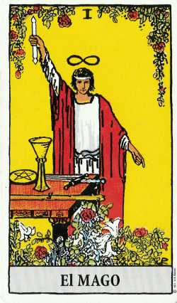 El Mago del tarot de Rider-Waite