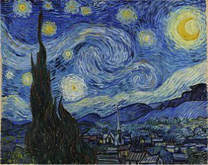 El cielo estrellado de noche.