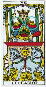 El Carro del tarot de Marsella