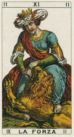 La Fuerza en el Antiguo Tarot Italiano