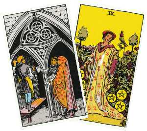 El 3 y 9 de oros como cartas de perfección