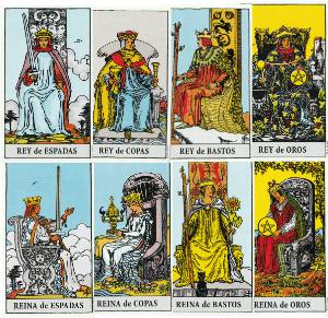 Las reinas y reyes del tarot de Rider-Waite