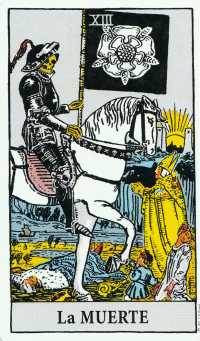 La Muerte del tarot de Rider-Waite