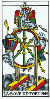 Arcano X del tarot de Marsella