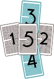 5 cartas en cruz